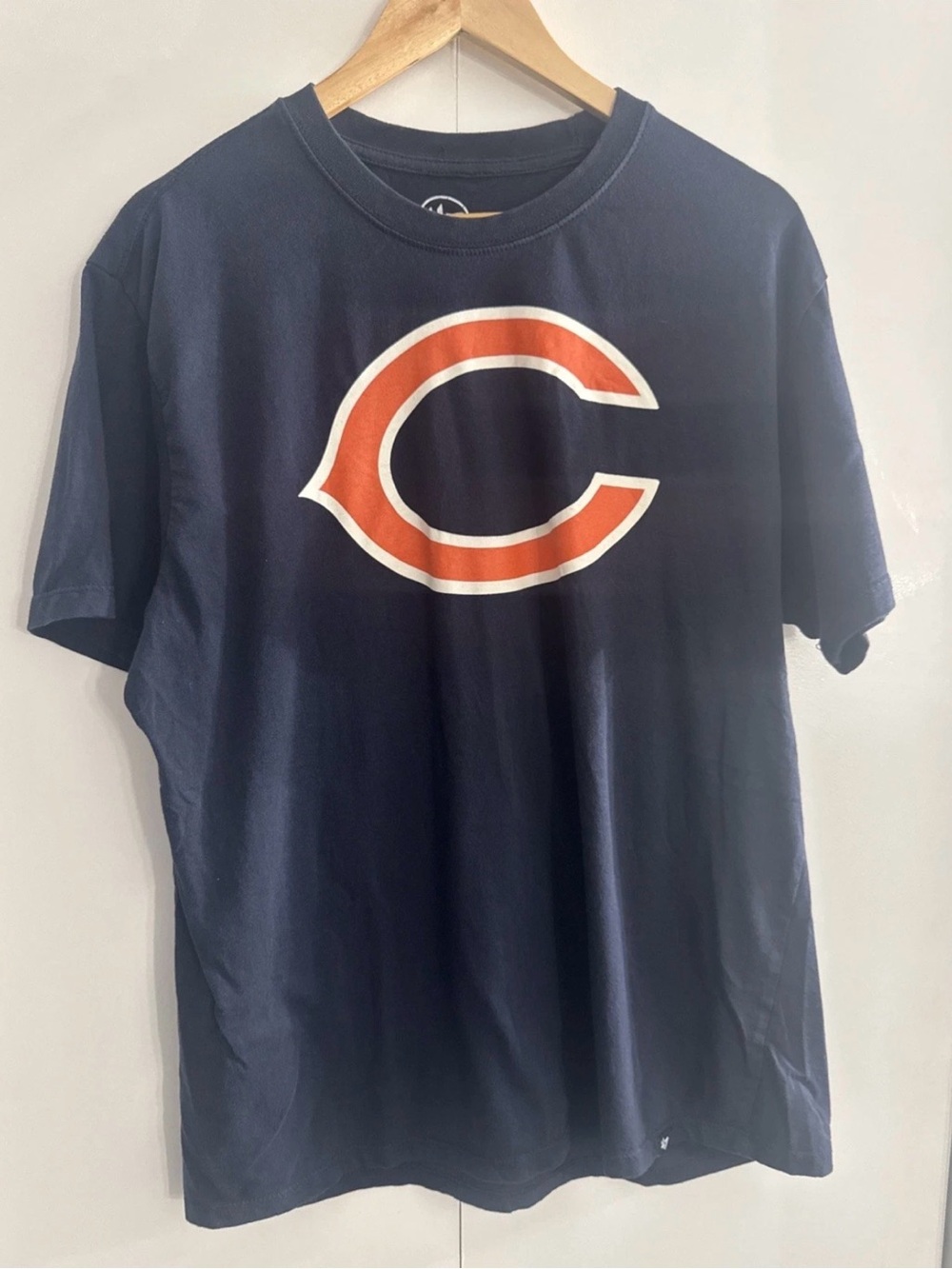 Chicago Bears Walter Payton Navy Graphic Tee with Orange Logo